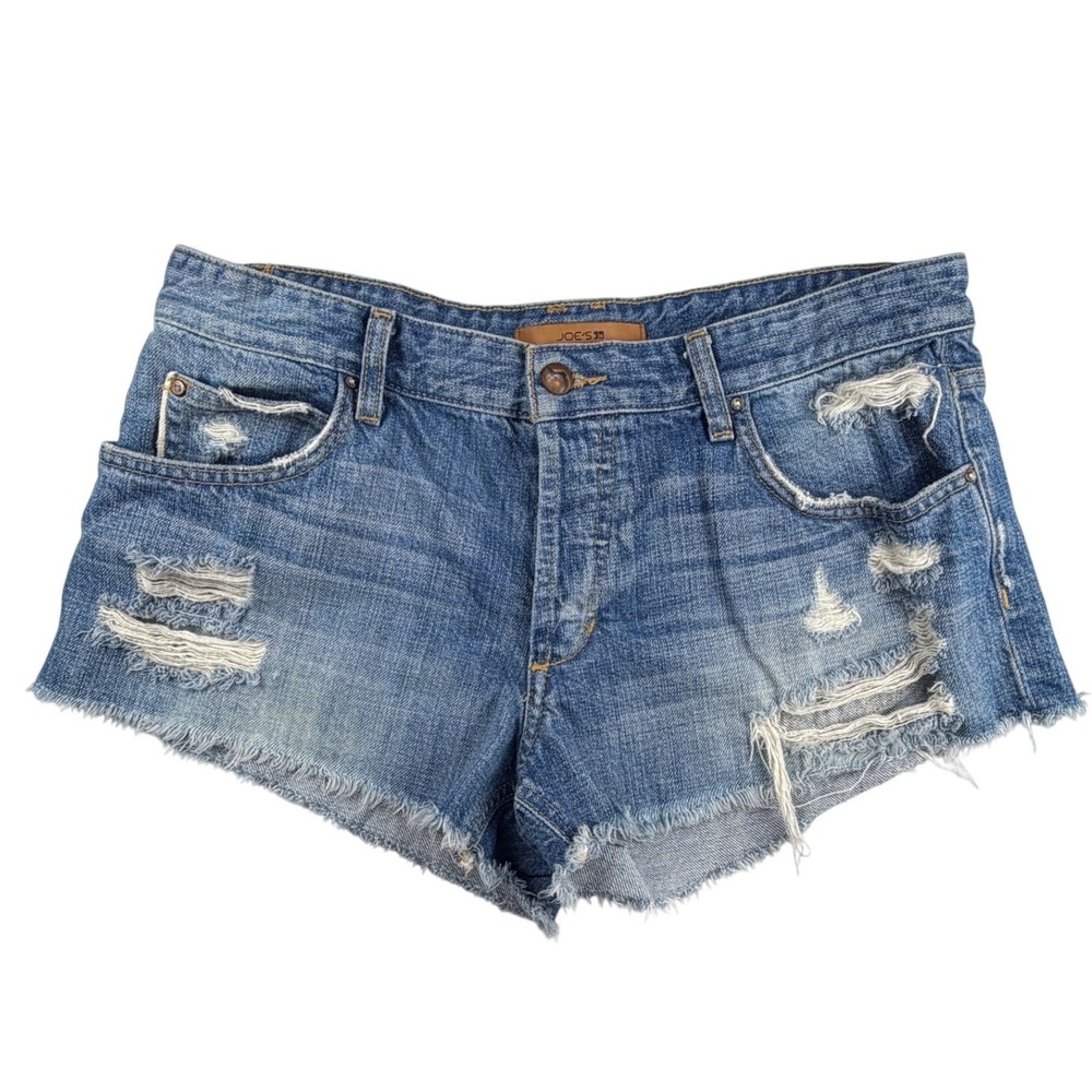 Joe's Jeans Collector's Edition Selvedge Distressed Denim Shorts Womens Size 30
